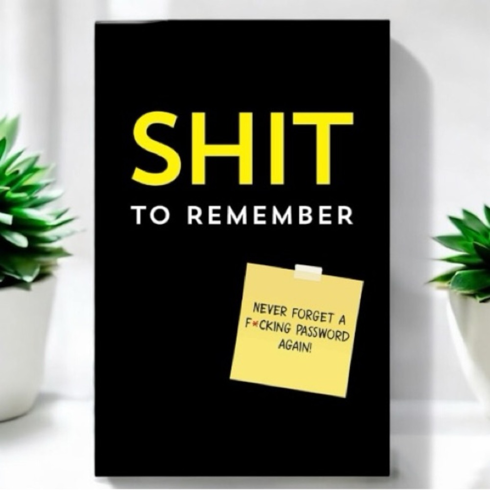 Profanity Filled Password Organizer, NWT